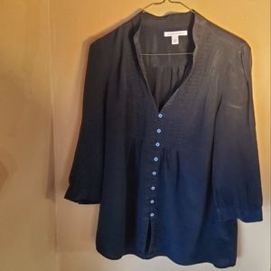 Banana Republic Black Silk Blouse